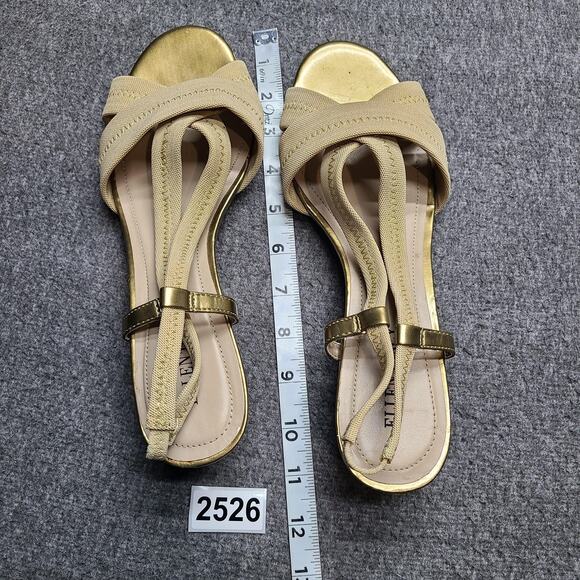 Ellen Tracy Shoes Womens Size 10M Wedge Sandals ET-JETT Strappy Slingback - Picture 9 of 9